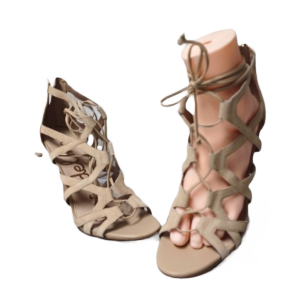SAM EDELMAN "ALMIRA" GLADIATOR STYLE SANDALS  SIZE 10